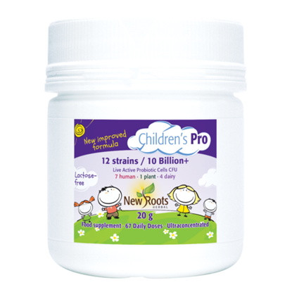 New Roots - Children's Probiotic - 12 Strains - 10 Billion - 20g - 67 Doses