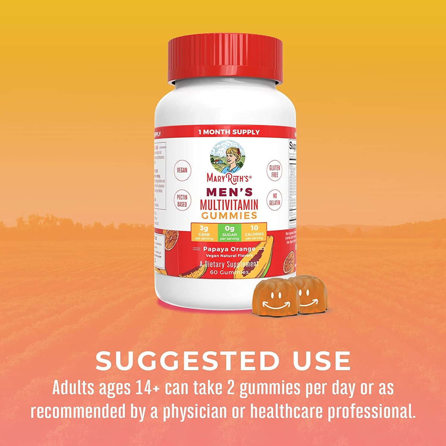 Mary Ruths Mens Multivitamin 60 gummies