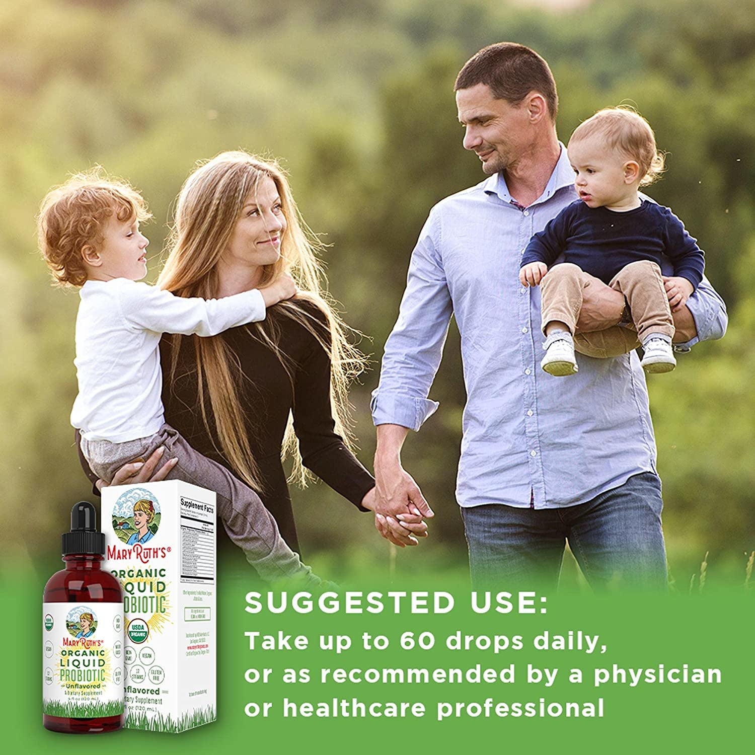 Mary Ruth's Organic Liquid Probiotic Unflavoured 60ml