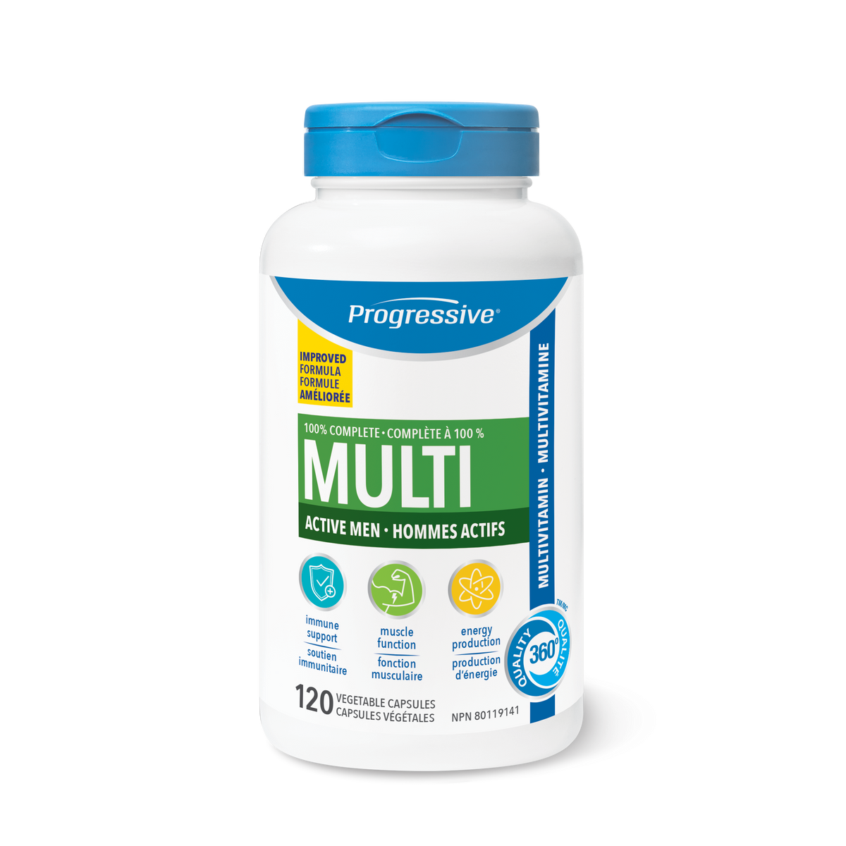 Progressive Active Men Multivitamin 120 vcap