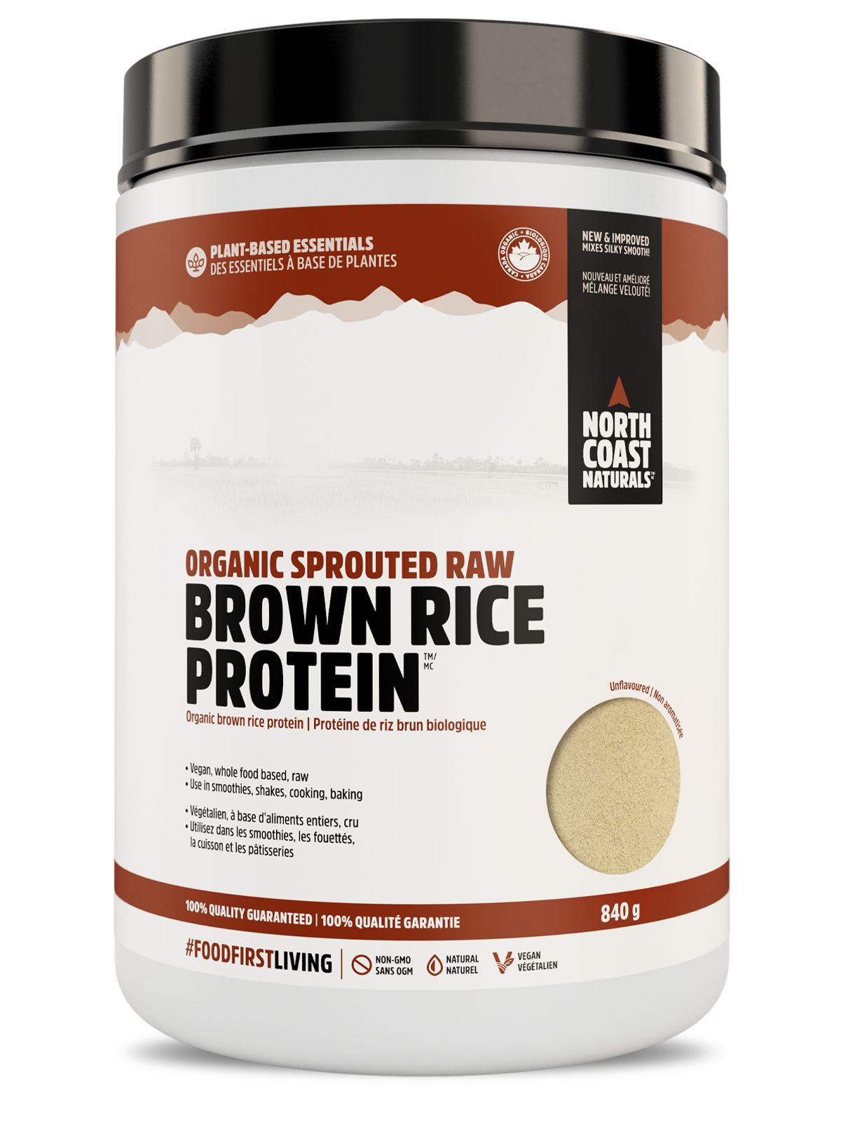 North Coast Naturals - Raw Brown Rice Protein - 840g