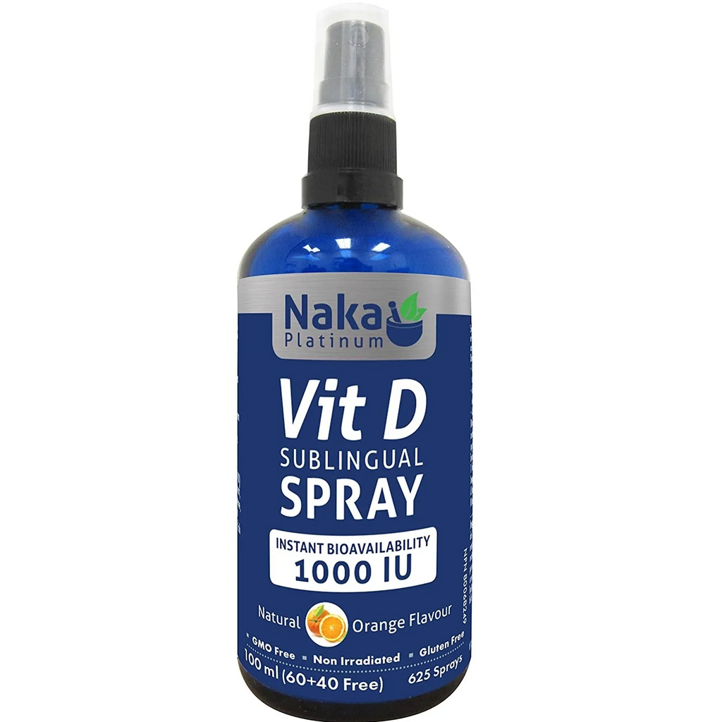 Naka Vitamin D Sublingual Spray 1000 IU 100ml
