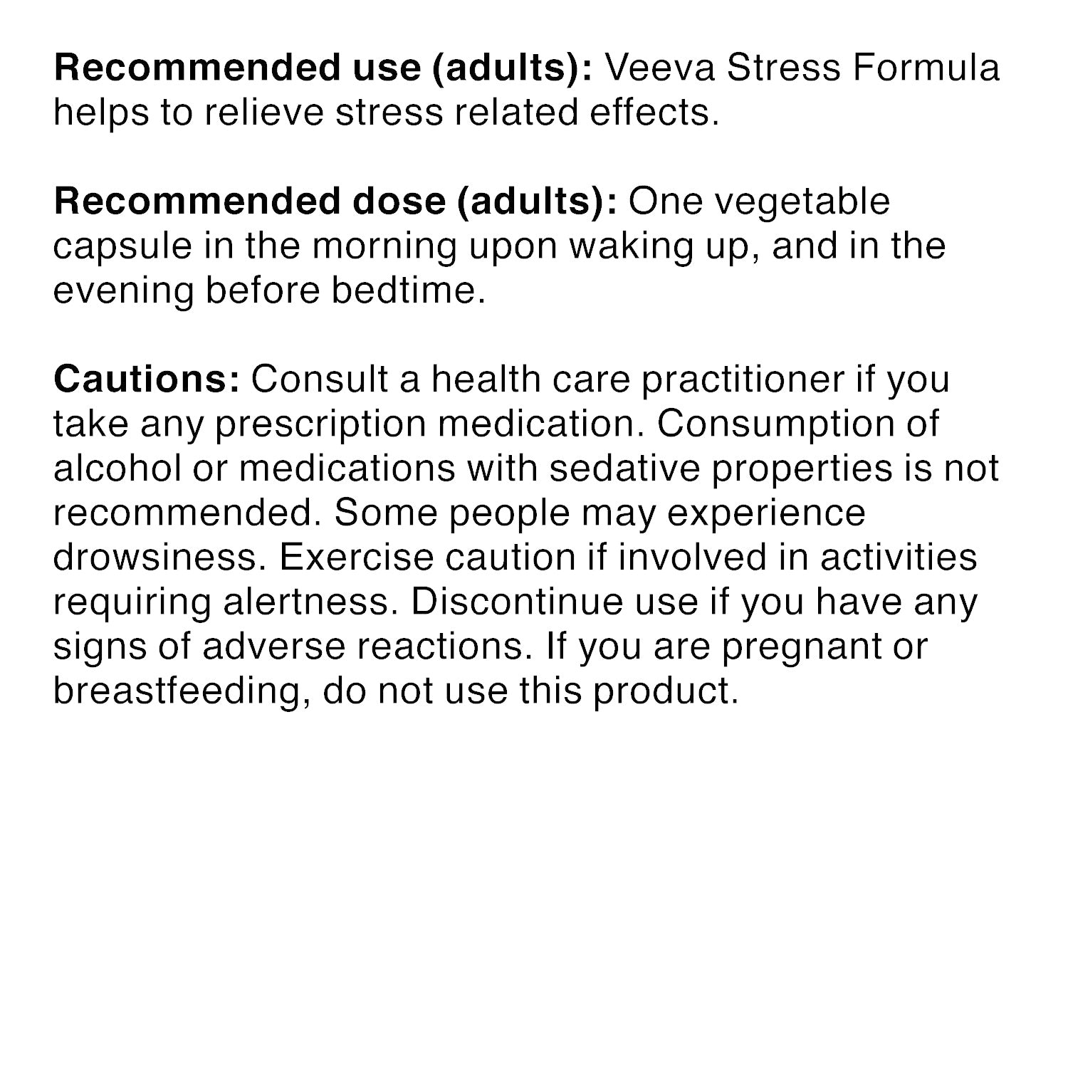 Veeva Stress 60 vcap