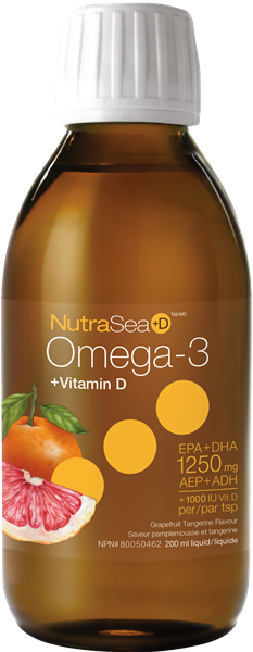 NutraSea Omega 3 + D Grapefruit Tangerine 200ml