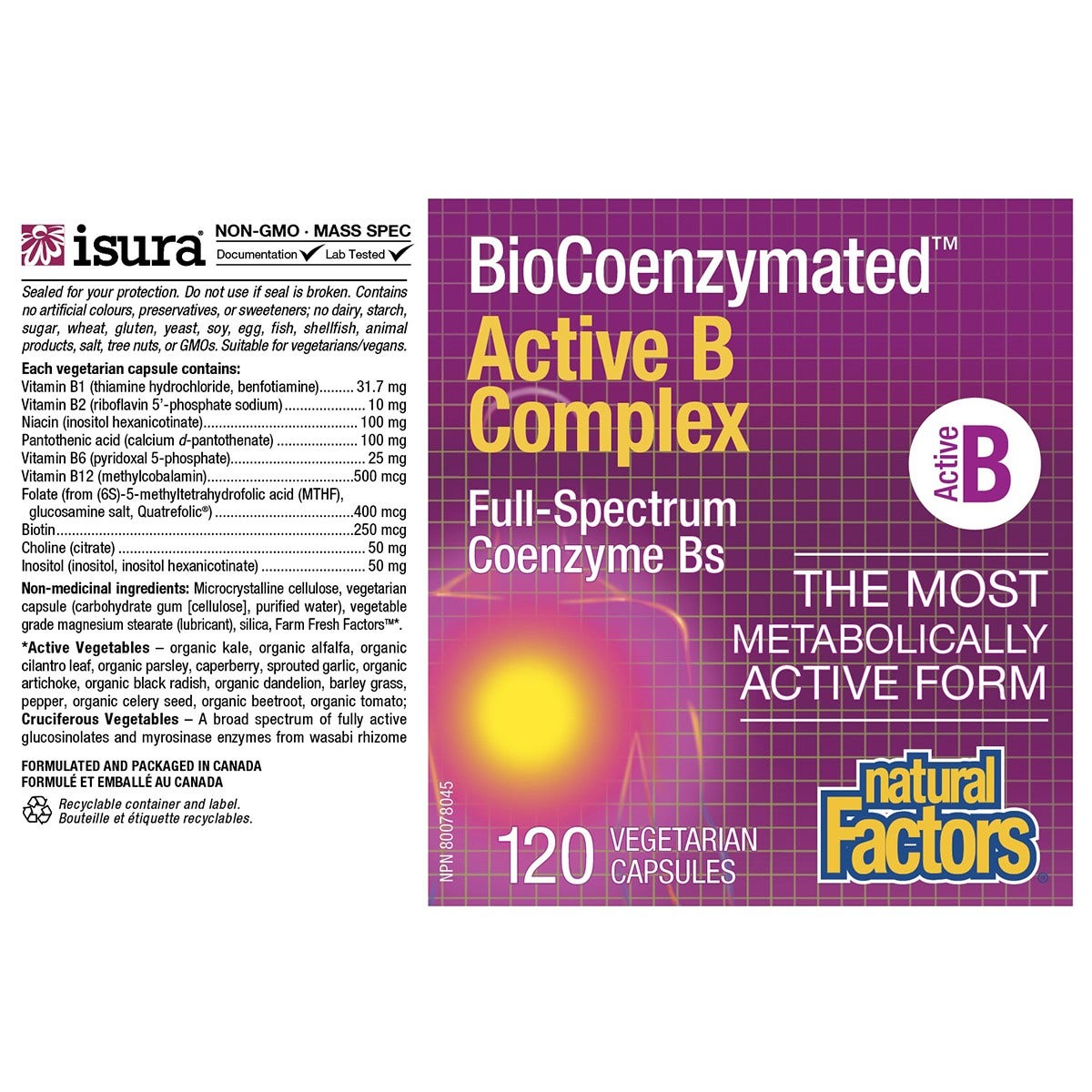 BioCoenzymated™ Active B Complex 120 vcap