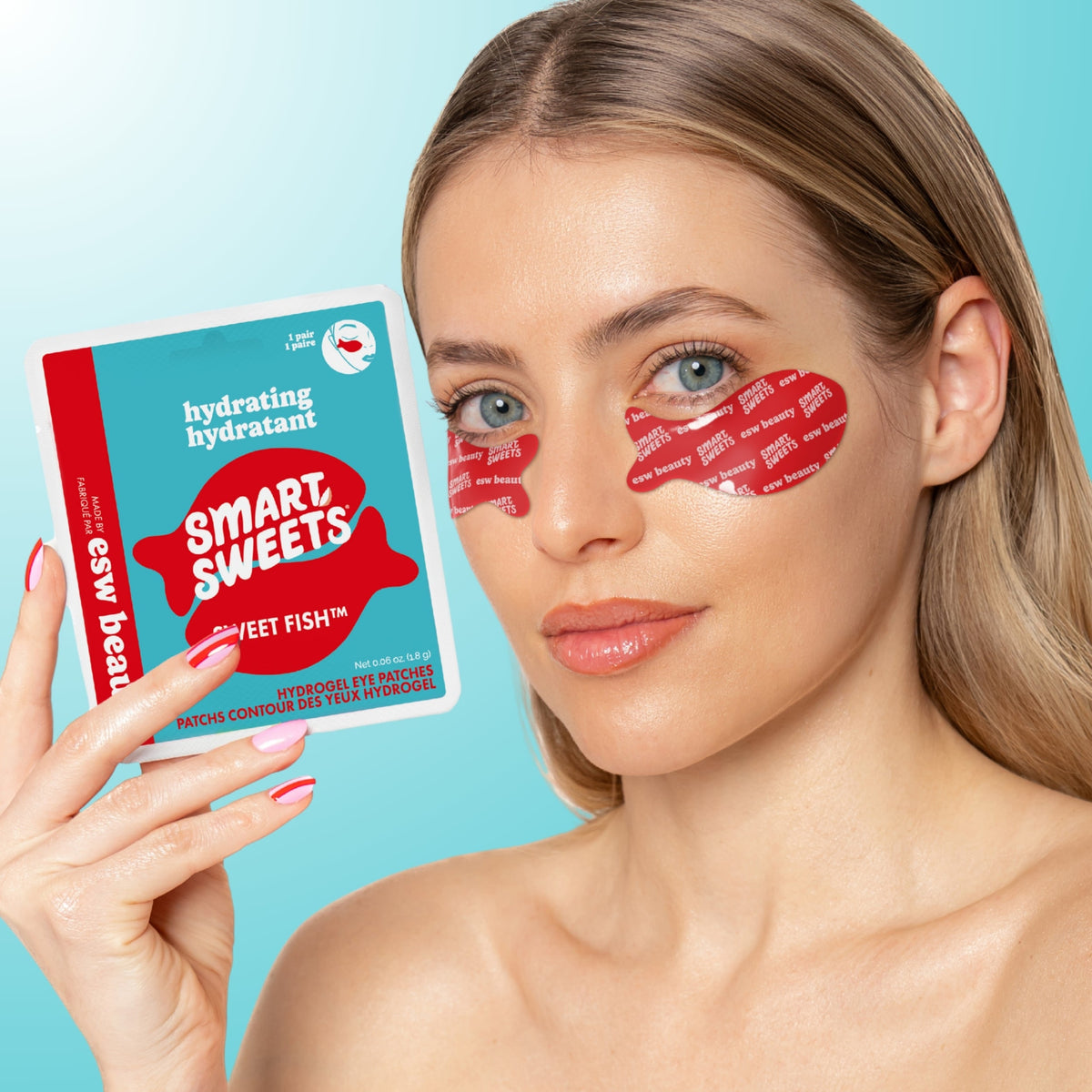 ESW Beauty Smart Sweets Sweet Fish Hydrogel Eye Patches- 1 Pair Hydrating