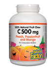 Natural Factors Vitamin C 500mg - Peach Passionfruit Mango 90 Chewables