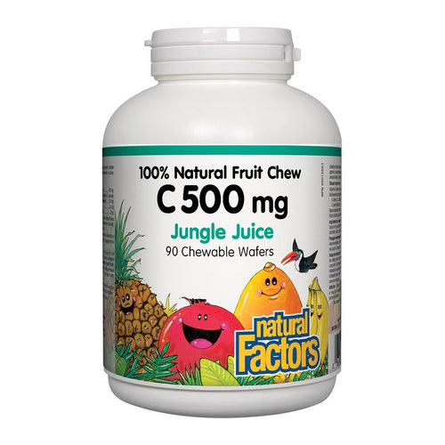 Natural Factors Vitamin C 500mg - Jungle Juice 90 Chewables
