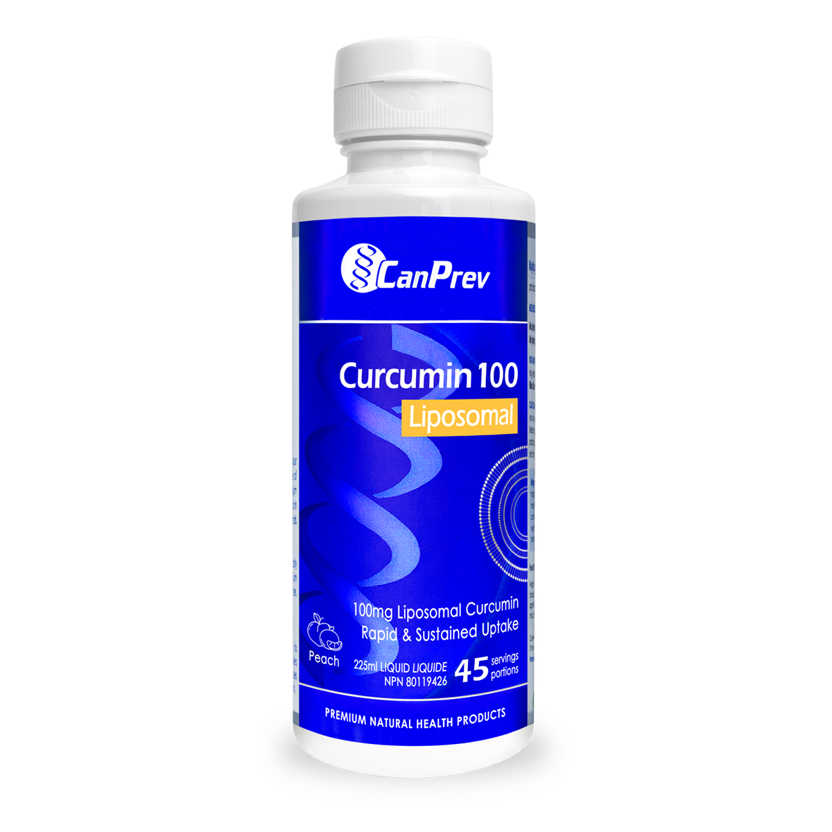 Can Prev Curcumin 100 Liposomal Peach 225ml