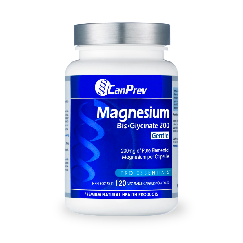 Can Prev Magnesium Bis-Glycinate 200 Gentle 120 v-caps