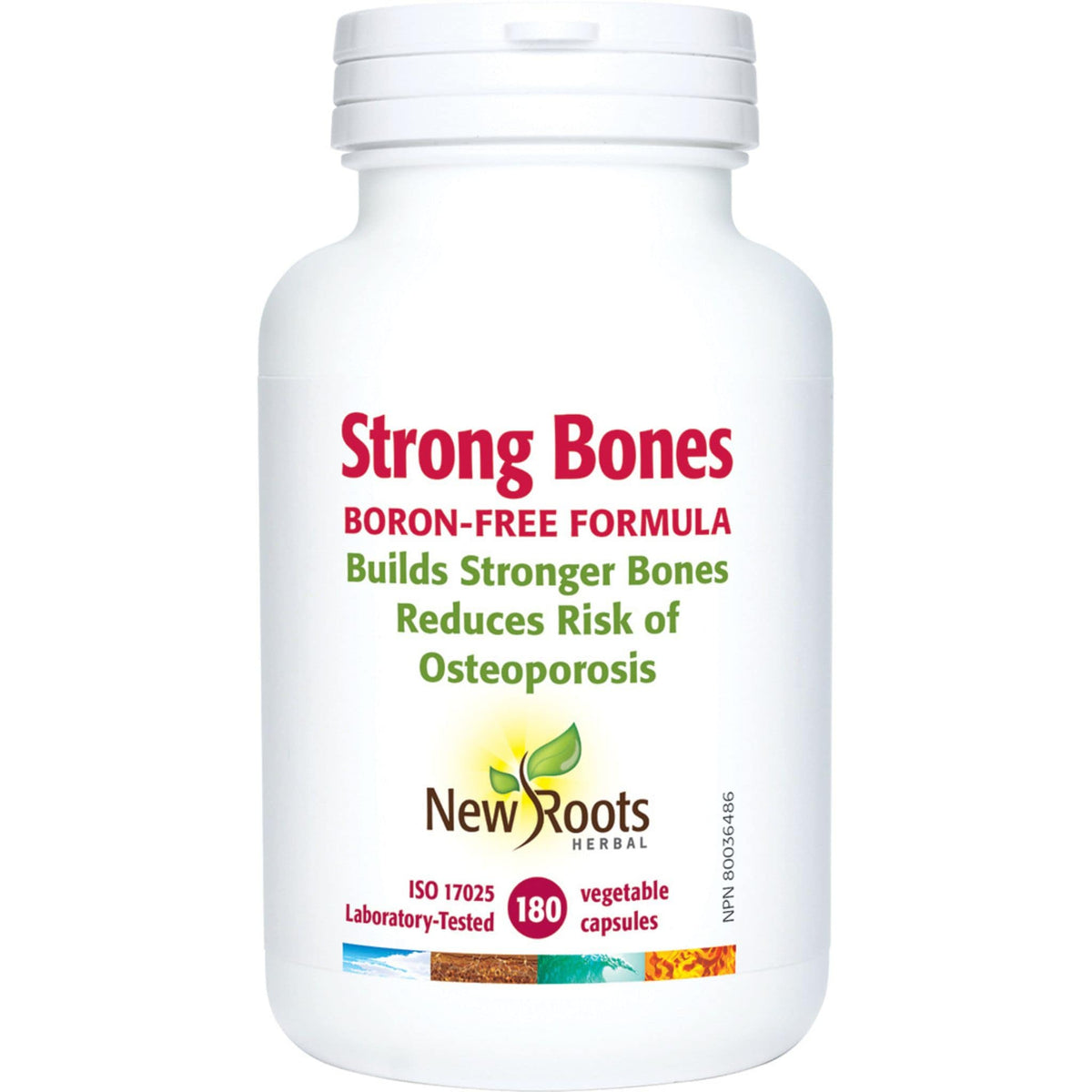 New Roots Strong Bones Boron-Free 180 caps