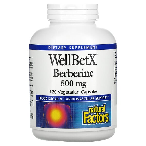Natural Factors WellBetX Berberine 500mg 120 vcaps