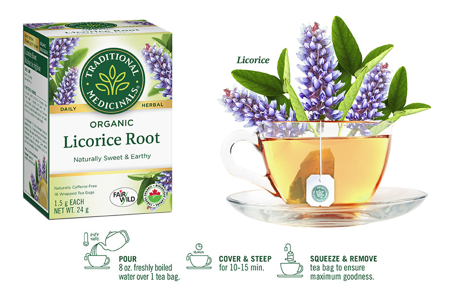 Traditional Medicinals Licorice Root 20 Tea Bags