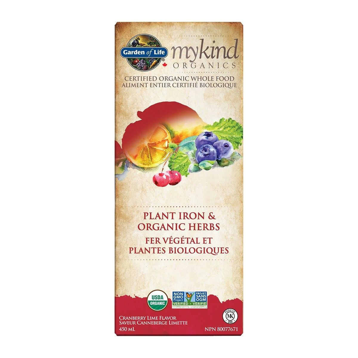 My Kind Organics Plant Iron and Organic Herbs 450ml