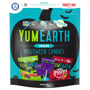 Yum Earth - Organic Halloween Candies Variety Pack - 469g