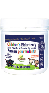 New Roots Children's Elderberry Juice Powder 100g 34 Portions