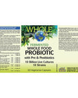 Whole Food Probiotic with Pre & Postbiotics 10 Billion 60 veg cap