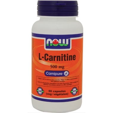 NOW L-Carnitine 500mg 60vcap – Wellness Market