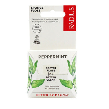 Radius Sponge Floss- Peppermint w/ Coconut Oil