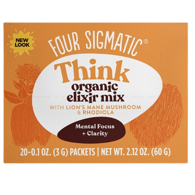 Four Sigmatic Think Organic Elixir Mix with Lion's Mane Mushroom & Rhodiola Box of 20