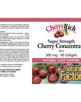 Natural Factors Cherry Rich  500mg 90 softgels