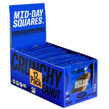 Mid Day Squares Crunchy Peanut box of 12
