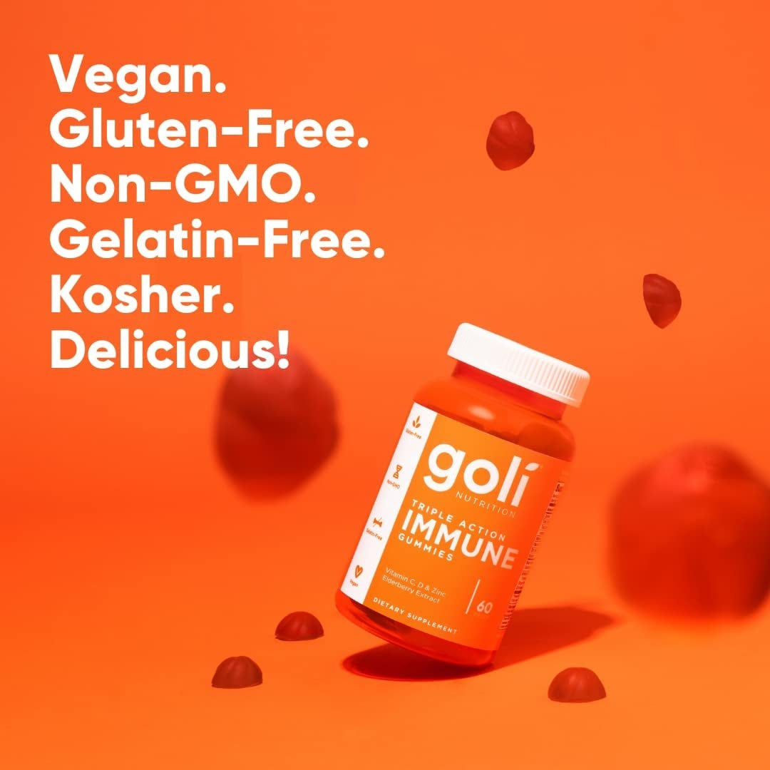 Goli Triple Action Immune Gummies 60
