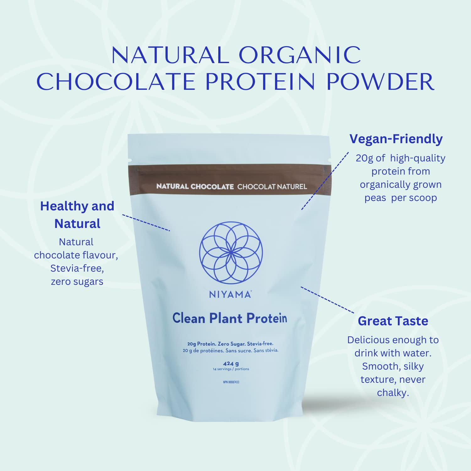 Niyama Clean Chocolate Plant Protein - 424g