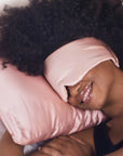 Satin Pillow Eye Mask - Blush