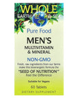 Whole Earth & Sea Men's Multivitamin and Mineral 60 tabs