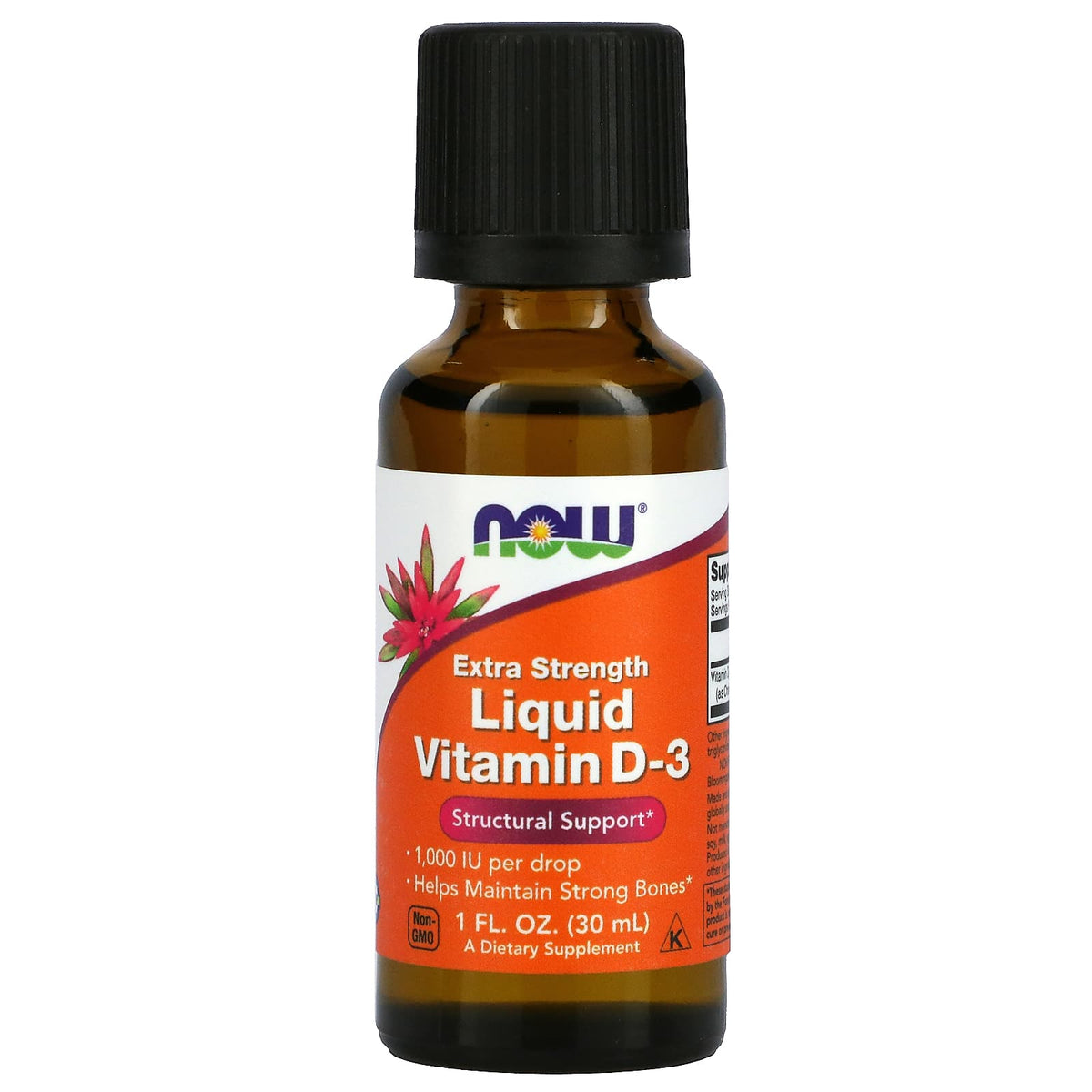 NOW Vitamin D3 1000IU 30ml