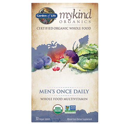 My Kind Organics Men&#39;s Once Daily Whole Food Organic Multi 30 tabs