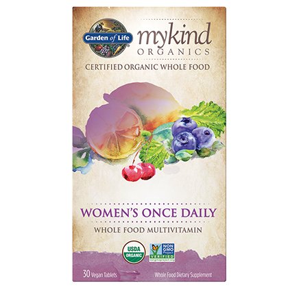 My Kind Organics Women&#39;s Once Daily Whole Food Organic Multi 30 tabs