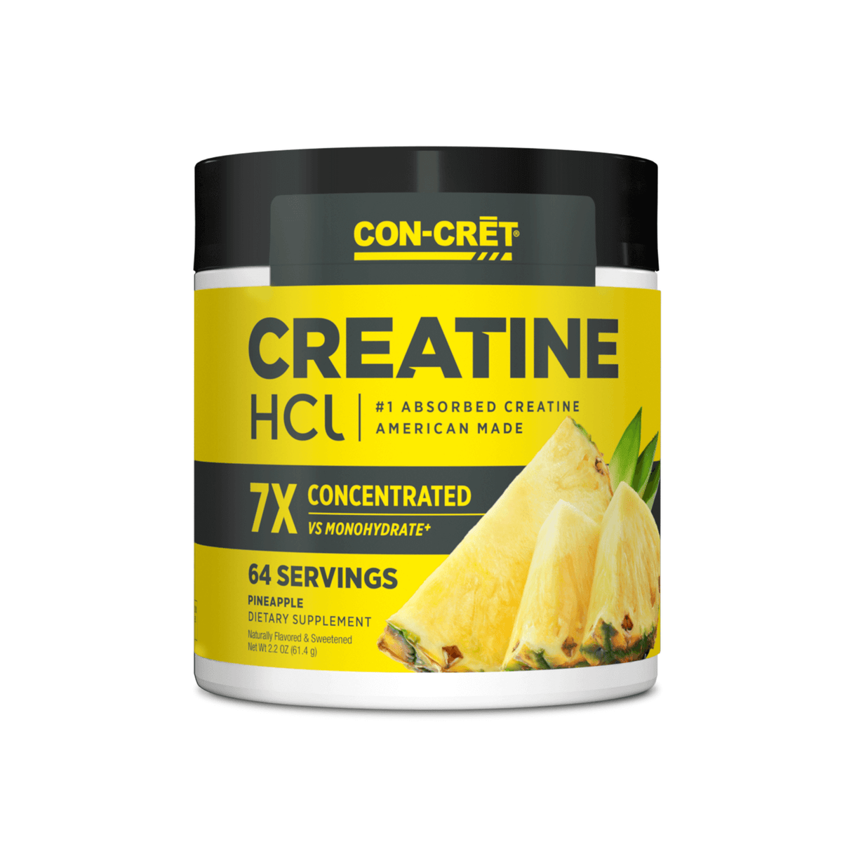 Con-cret Creatine HCI Pineapple 64 servings 61.4g