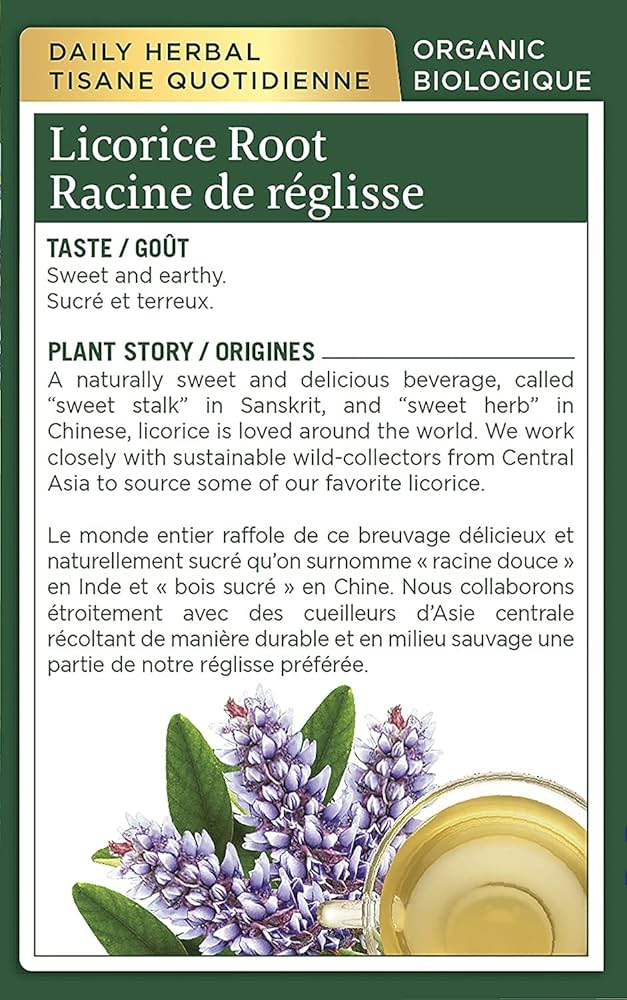 Traditional Medicinals Licorice Root 20 Tea Bags