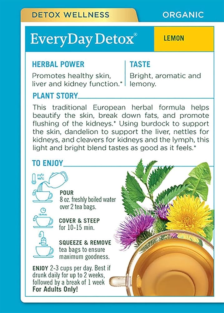 Everyday Detox Lemon 16 Tea Bags