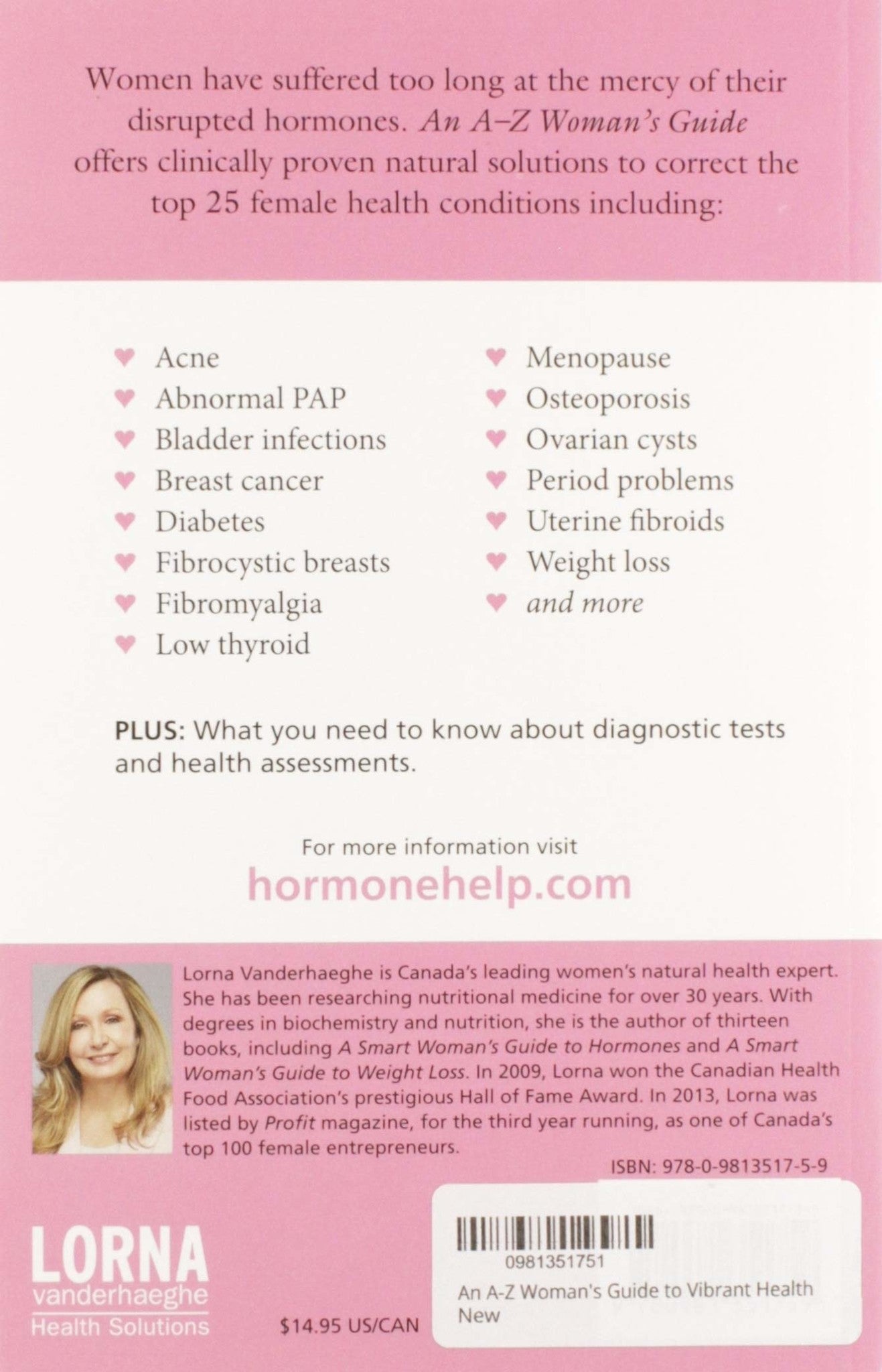 An A-Z Woman&#39;s Guide to Vibrant Health by Lorna R. Vanderhaeghe