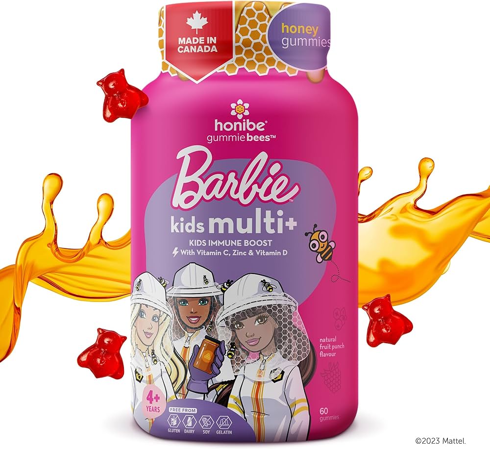 Honibe Barbie Kids Multi 60 gummies