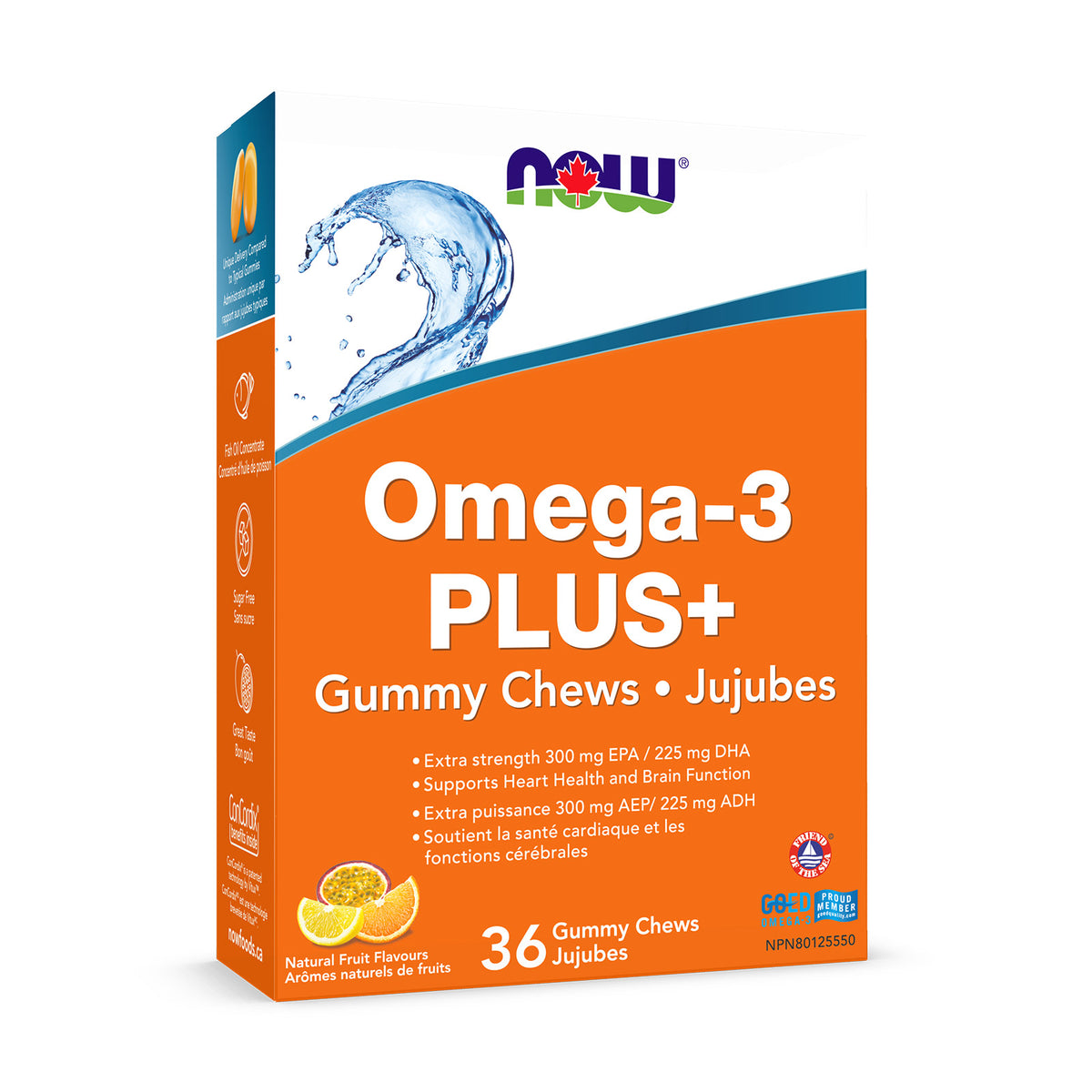 NOW Omega-3 PLUS+ 36 Gummy Chews