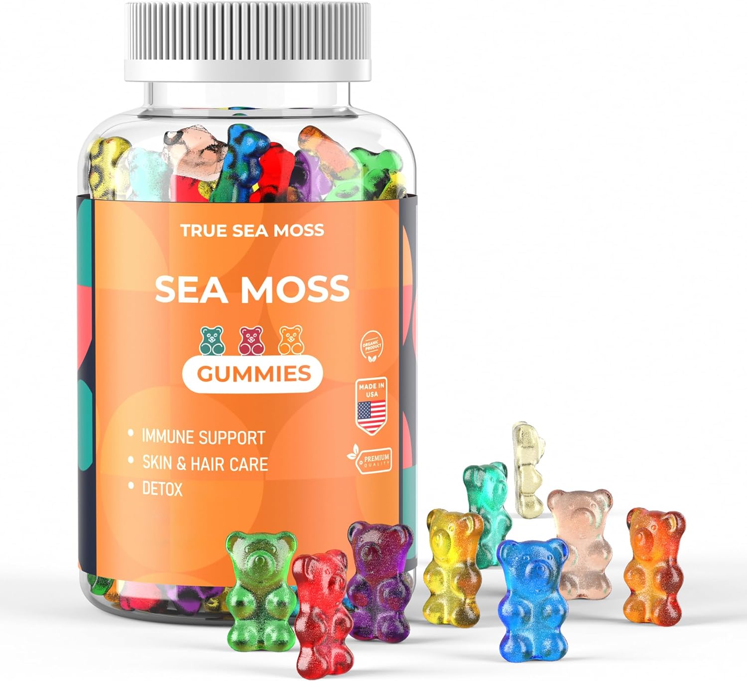 True Sea Moss Gummies 60 gummies
