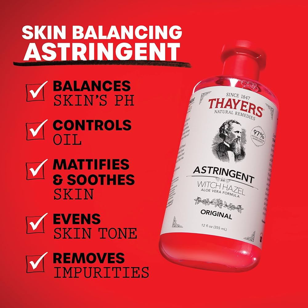 Thayers Witch Hazel Astringent Aloe Vera Formula Original 355 ml
