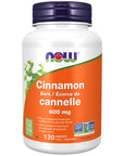 NOW Cinnamon Bark 600mg 120 cap