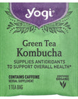 Yogi Green Tea Kombucha 16 Tea Bags