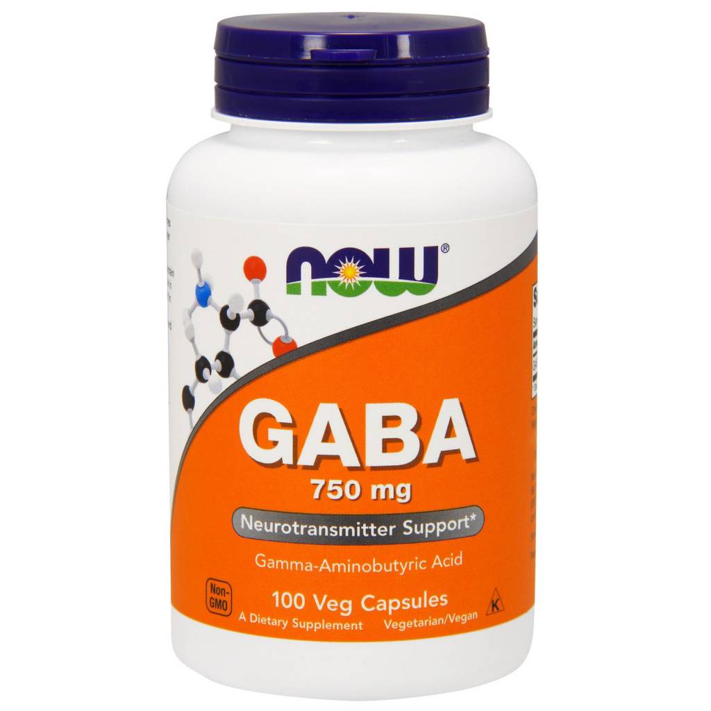 NOW GABA Extra Strength 750mg 100Vcaps