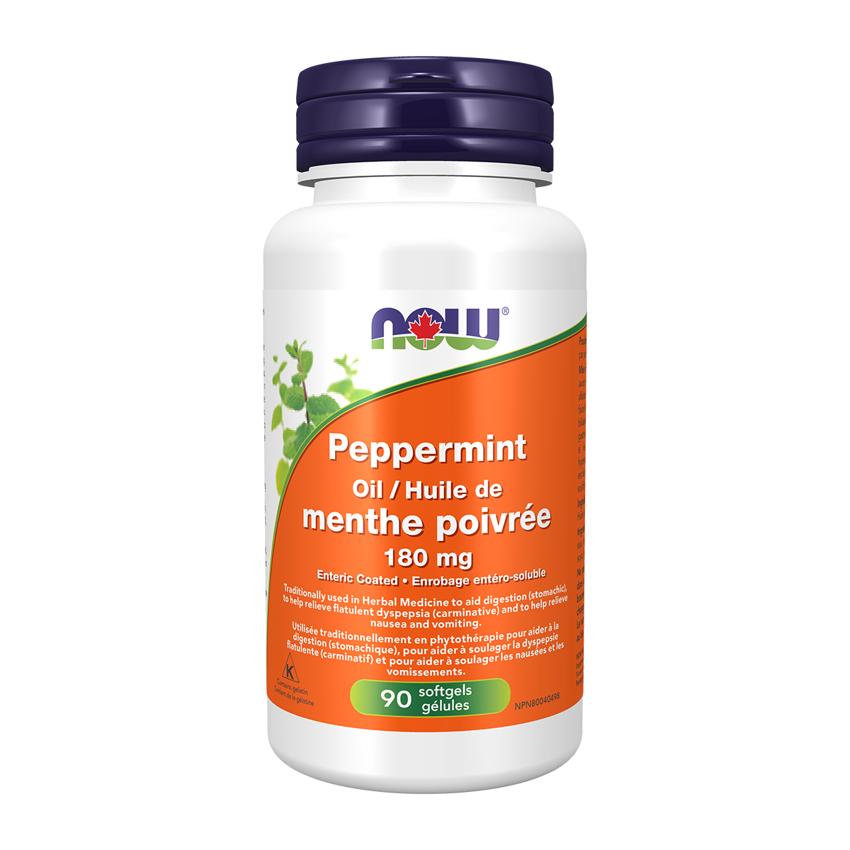 Peppermint Oil 180mg Enteric Coated 90 softgels