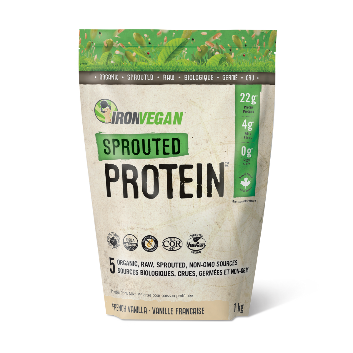 Iron Vegan Sprouted Protein Vanilla 1kg
