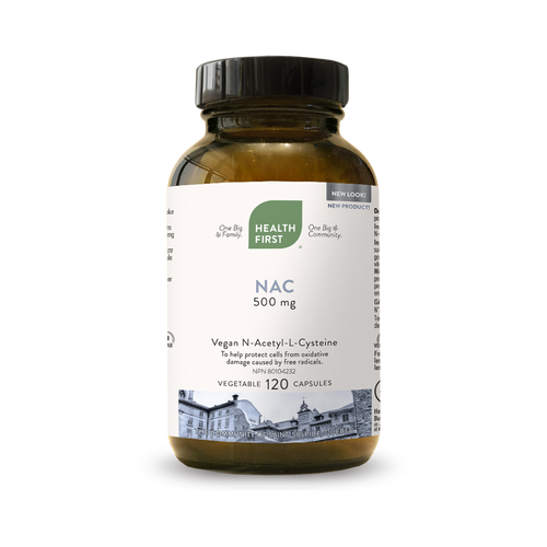 Health First NAC 500mg 120 vcaps
