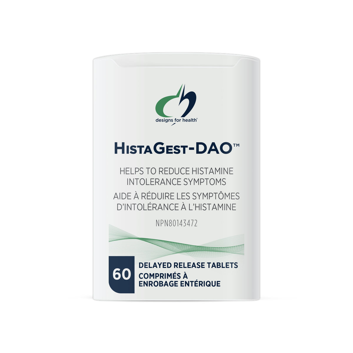 Designs for Health HistaGest-DAO 60 Delayed Release Tablets