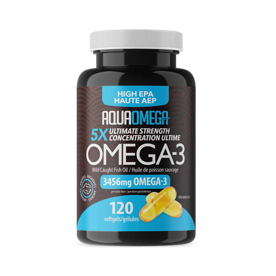 Aqua Omega -5X Ultimate Strength EPA 120 softgels