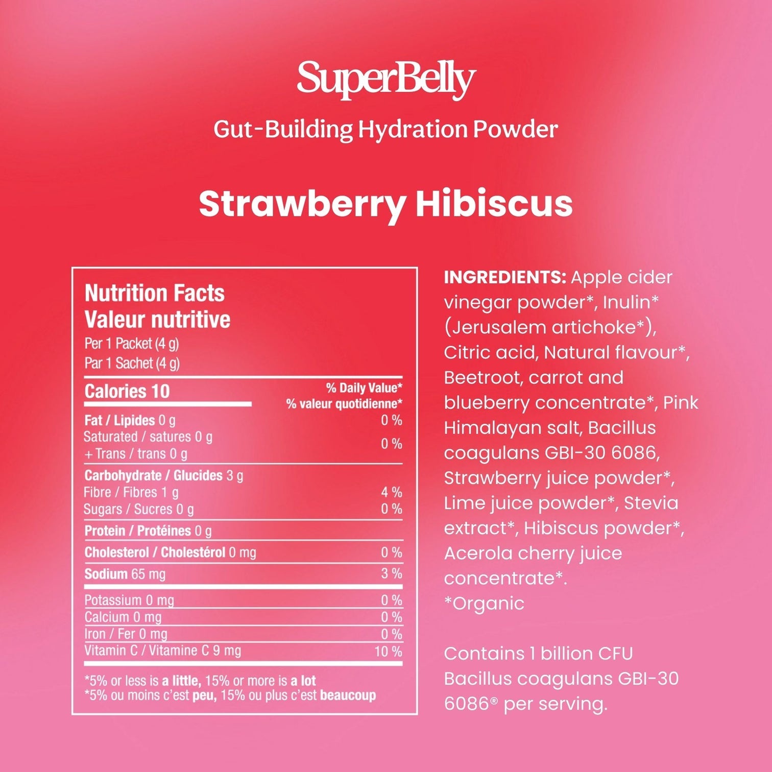 Blume SuperBelly Strawberry Hibiscus 15 packets